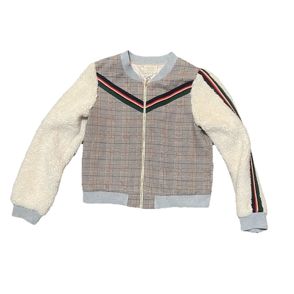 Hannah Banana  By Sara Sara Girl's Jacket 10/14 Plaid Preppy School‎ Outdoors